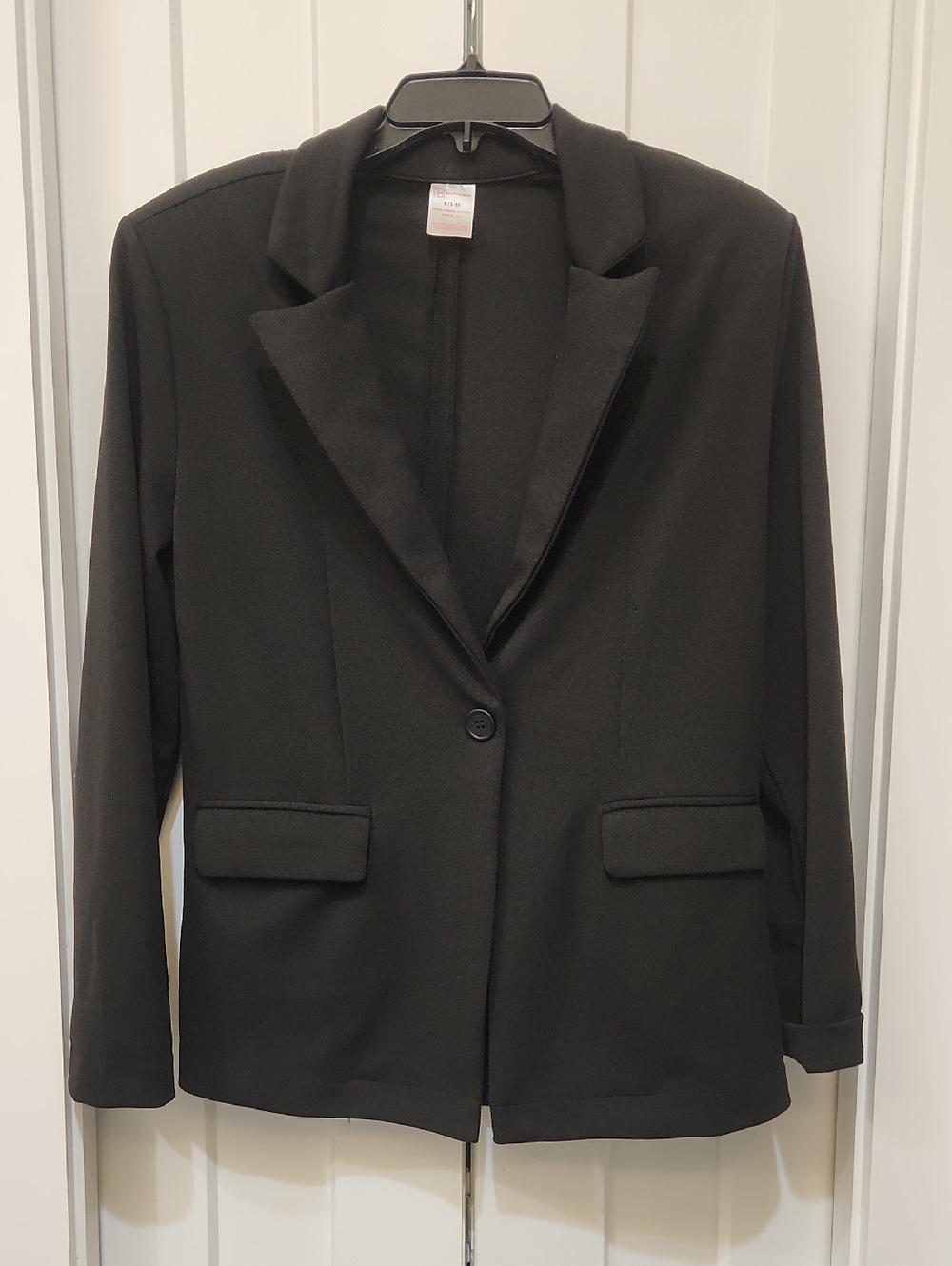No Boundaries Black Single-Button Blazer